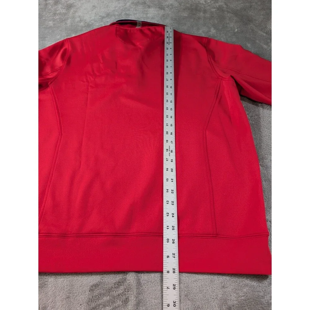 911 Bobby Jones Golf Pullover Men’s L Red H2O Performance 1/4 Zip - Picture 10 of 10
